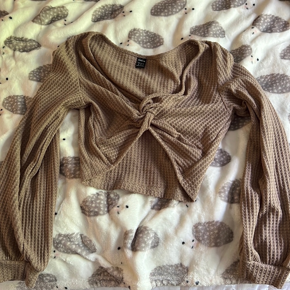 tan crop top
